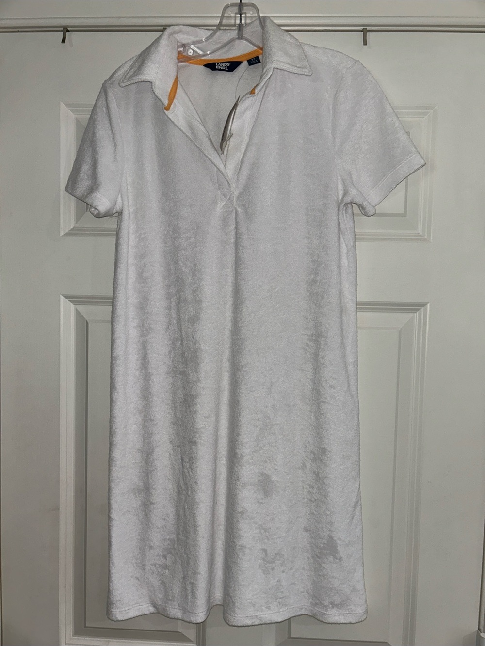 NWT Lands' End White Polo Swim Cover-Up Dress Size XS Z569 - Picture 4 of 4